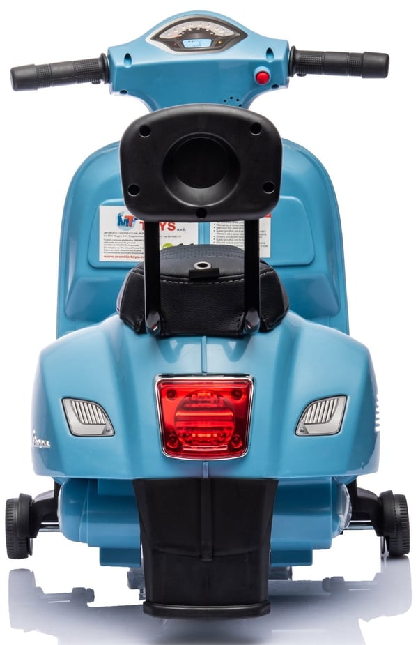 Sähköskootteri lapsille Sähkömoottoripyörä Vespa 35W selkänojalla, sininen Sun Baby