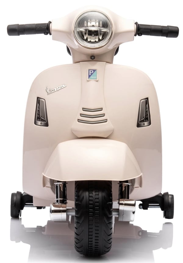 Sähköskootteri lapsille Sähkömoottoripyörä Vespa 35W selkänojalla, valkoinen Sun Baby