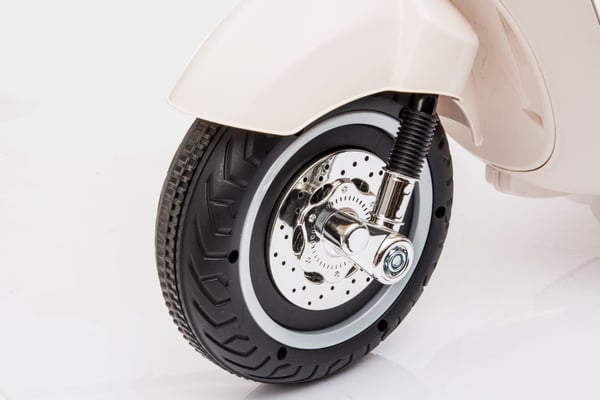 Sähköskootteri lapsille Sähkömoottoripyörä Vespa MP3 valkoinen Sun Baby