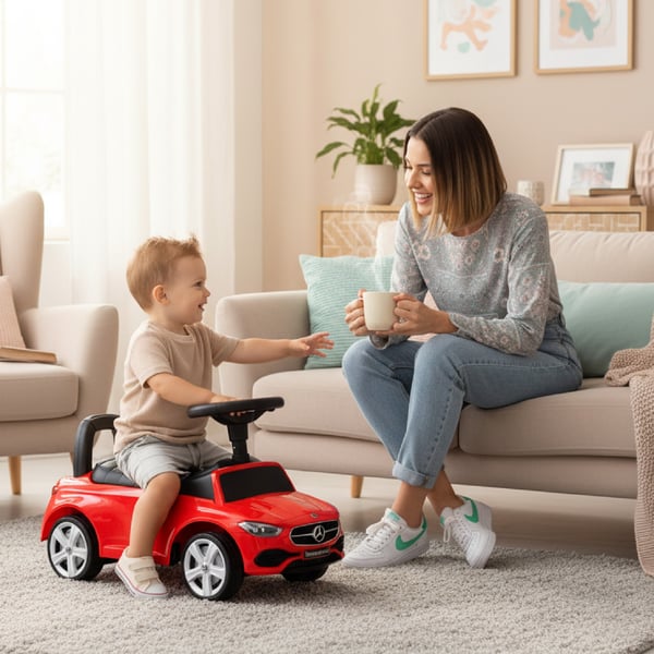 Sun Baby Gåbil Mercedes C-Klasse – Rød