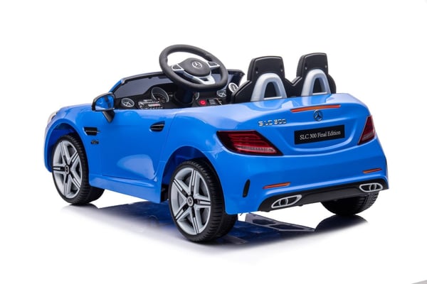 Mercedes Benz SLC300 Yksi sähköauto lapsille, sininen Sun Baby