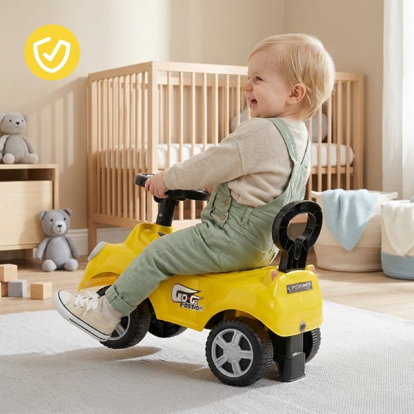 Gåbil Push Walker GO GO Fashion Gul