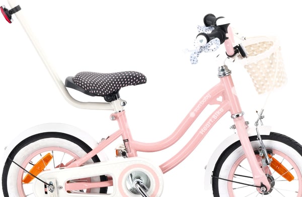 12 tuuman tyttöjen pyörä HEART BIKE - pinkki