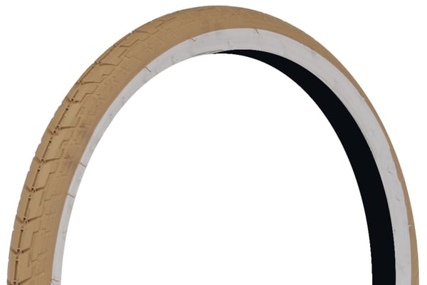 Cykeldäck 20 tum 20x1,75 47-406 vit beige