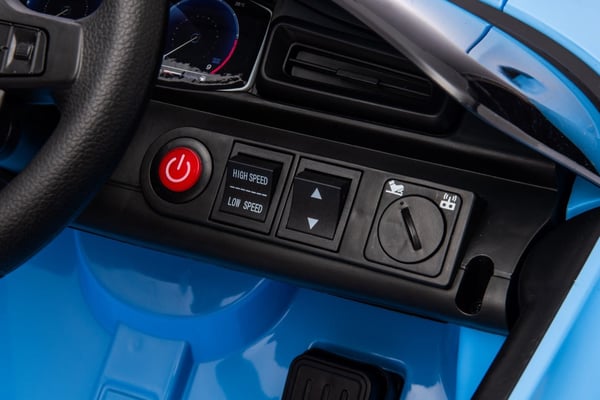 Maserati GT Cabrio Yksi sähköauto lapsille pilotti MP3 LED sininen Sun Baby