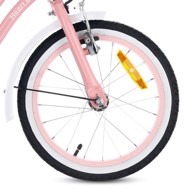 16 tuuman tyttöjen pyörä HEART BIKE - pinkki