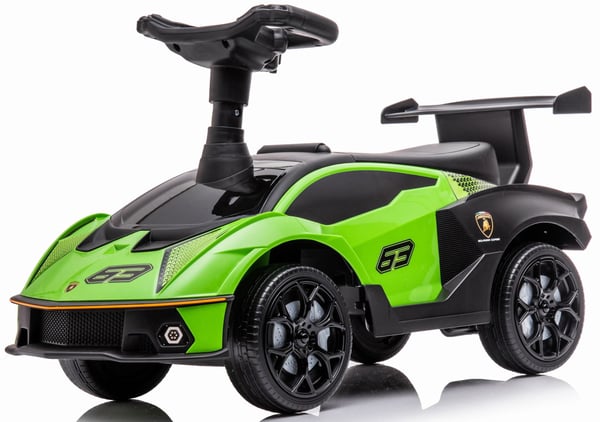 Työntövaunu lapsille lasten auto Lamborghini Essenza SCV12 vihreä Sun Baby