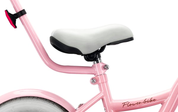 Lasten polkupyörä Tytön polkupyörä 12 tuuman kori Opas pyörät Side Flower Bike vaaleanpunainen