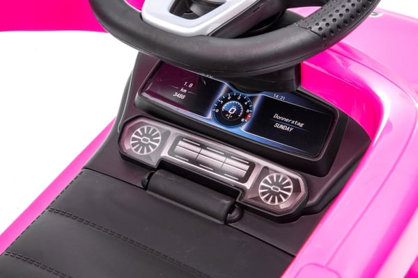 Työntövaunu lapsille lasten auto Mercedes Benz G vaaleanpunainen Sun Baby