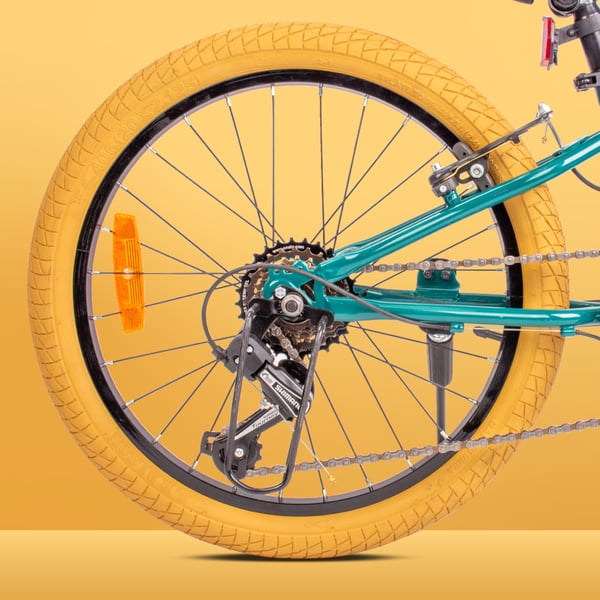 20 tuuman pojan kevyt MTB-pyörä Shimano 6 vaihteella vaimennin VERDANT Rowan SHOX