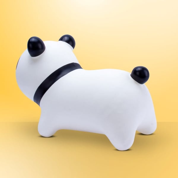 Sun Baby hyppypallo lapsille Panda valkoinen 12m+ pumpulla, kantavuus 45 kg