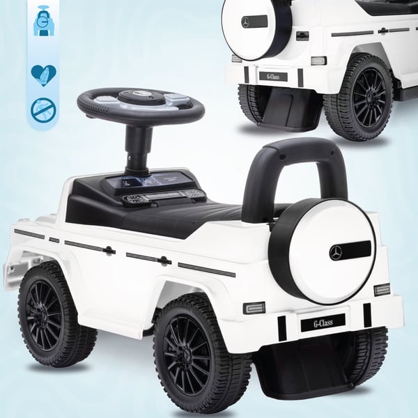 Gåbil Push Walker för Barn Mercedes Benz G 350d Vit