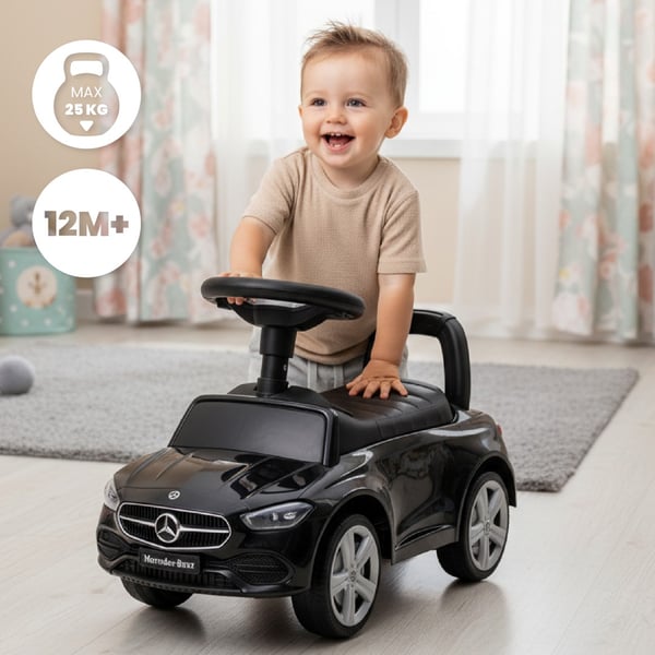 Sun Baby Gåbil til børn Mercedes C-Class Sort
