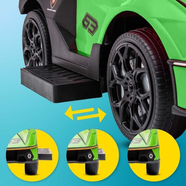 Sun Baby gåbil med push-handle Lamborghini Essenza SCV12, grön, 12m+, upp till 25 kg