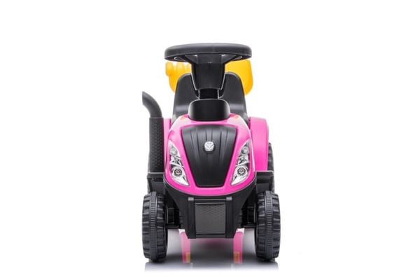 Polkutraktori perävaunulla New Holland vaaleanpunainen Sun Baby