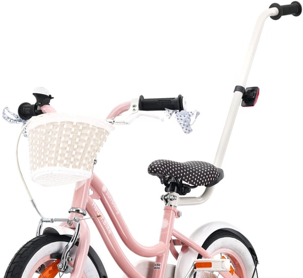 12 tuuman tyttöjen pyörä HEART BIKE - pinkki