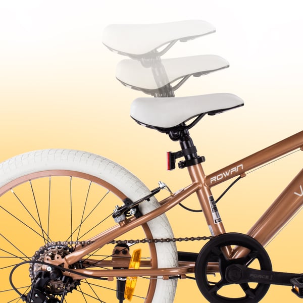 sun baby VERDANT BIKE Barncykel 20 tum - 6 växlar Shimano - V-broms, ringklocka, sidofot - Cappuccino