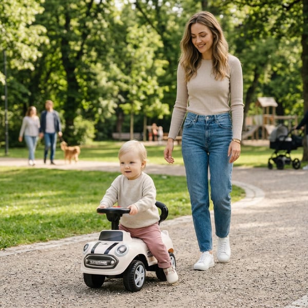 Gåbil Push Walker GO GO Fashion Vit