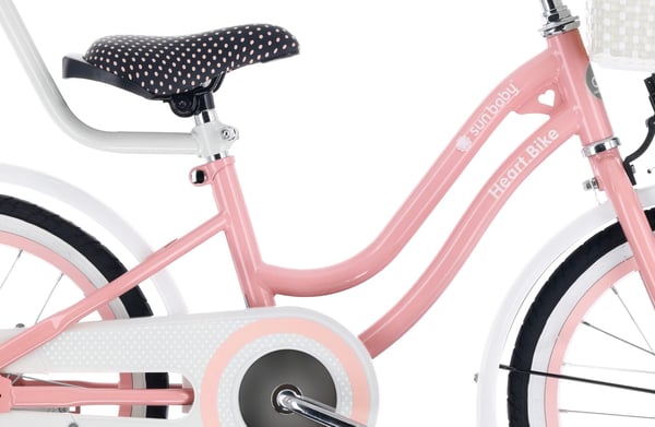 16 tuuman tyttöjen pyörä HEART BIKE - pinkki