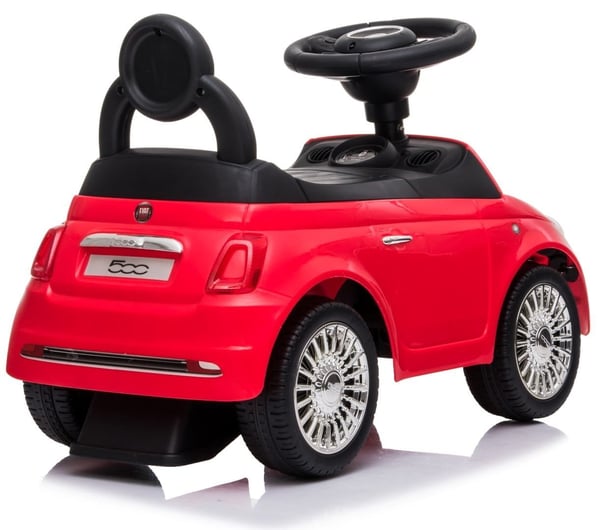 Työntövaunu lapsille lasten auto Fiat 500 punainen Sun Baby