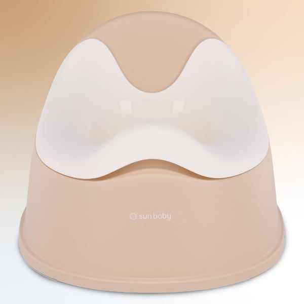 Sun Baby lapsen potta liukumaton, irrotettava sisäosa, ergonominen selkänoja, beige-valkoinen