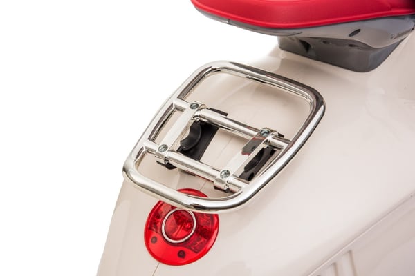 Sähköskootteri lapsille Sähkömoottoripyörä Vespa MP3 valkoinen Sun Baby