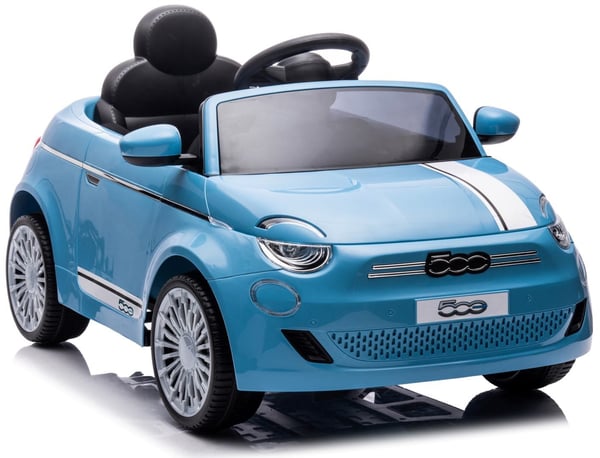Fiat 500 Yksi sähköauto lapsille sininen Sun Baby