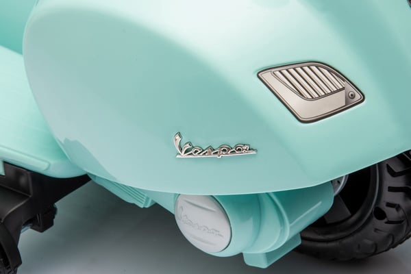 Sähköskootteri lapsille Sähkömoottoripyörä Vespa 35W selkänojalla, minttu Sun Baby