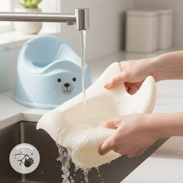 Sun Baby lasten potta liukumaton, irrotettava sisus, vakaa, ergonominen selkänoja, sinivalkoinen