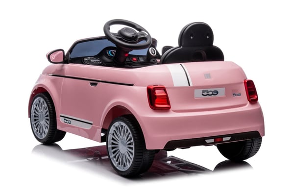 Fiat 500 Yksi sähköauto lapsille vaaleanpunainen Sun Baby