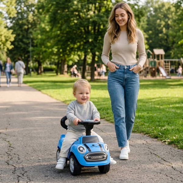 Gåbil Push Walker GO GO Fashion Blå