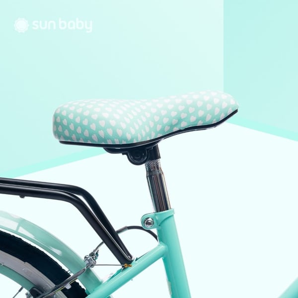 sun baby HEART BIKE Børnecykel 20 tommer - 6 gear, V-bremser, bagagebærer, skærme, justerbart styr og sadel - Mint