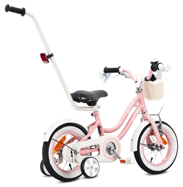 12 tuuman tyttöjen pyörä HEART BIKE - pinkki