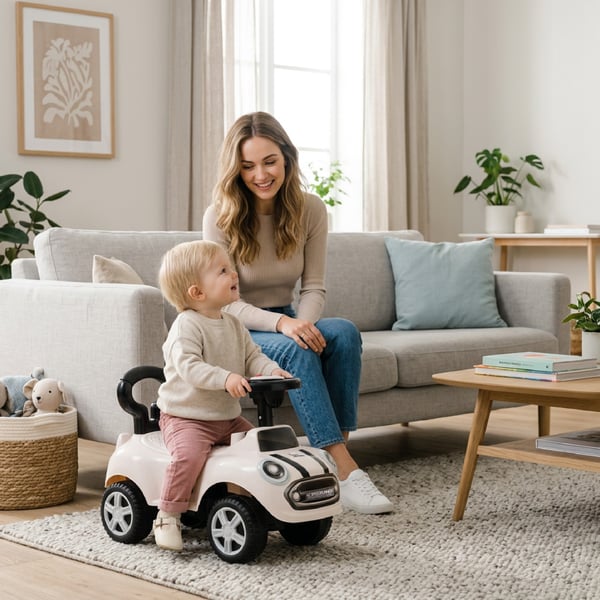 Gåbil Push Walker GO GO Fashion Vit