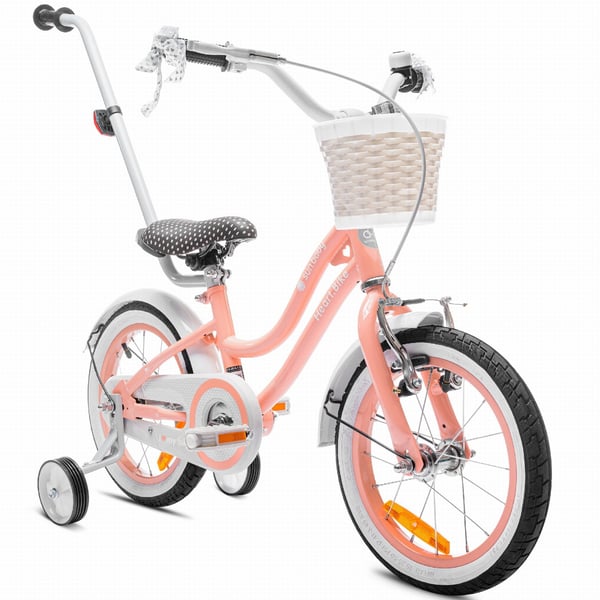 14 tuuman tyttöjen pyörä HEART BIKE - aprikoosi