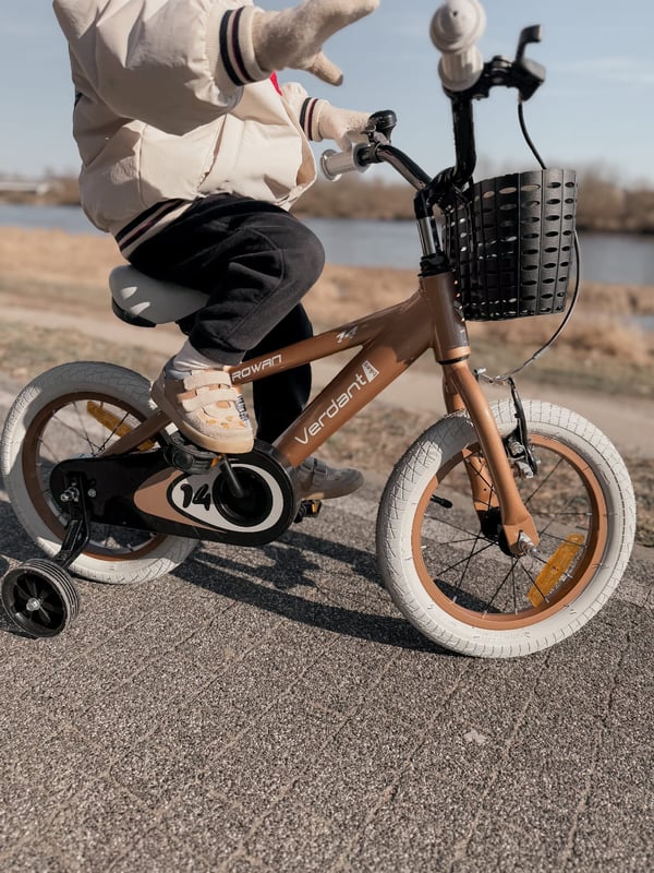 sun baby VERDANT BIKE Barncykel 20 tum - 6 växlar Shimano - V-broms, ringklocka, sidofot - Cappuccino