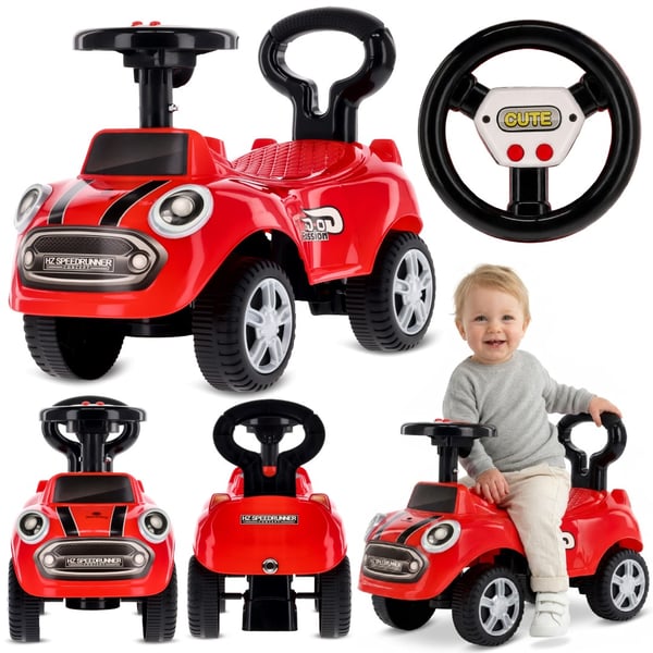Työntövaunu lapsille lasten auto GO GO Fassion punainen Sun Baby