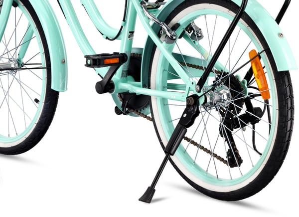 Heart Bike pigecykel 20 tommer, 6 til 10 år, Shimano gear, børnecykel til drenge (Mint)