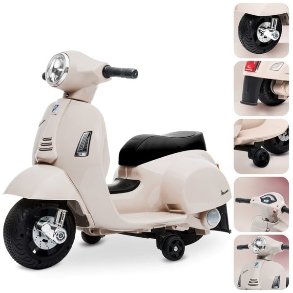 Barnskoter med batteri Vespa ecru Sun Baby