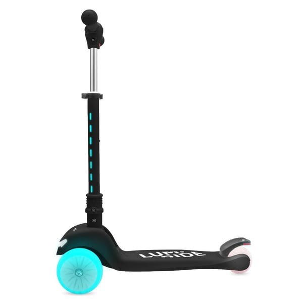 Sun Baby trehjulig balans-scooter LUMI RIDE, LED 7 färger, 20 program, justerbar, hopfällbar, svart