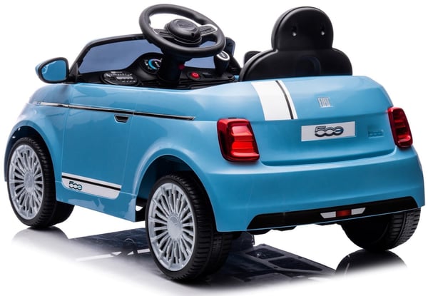 Fiat 500 Yksi sähköauto lapsille sininen Sun Baby
