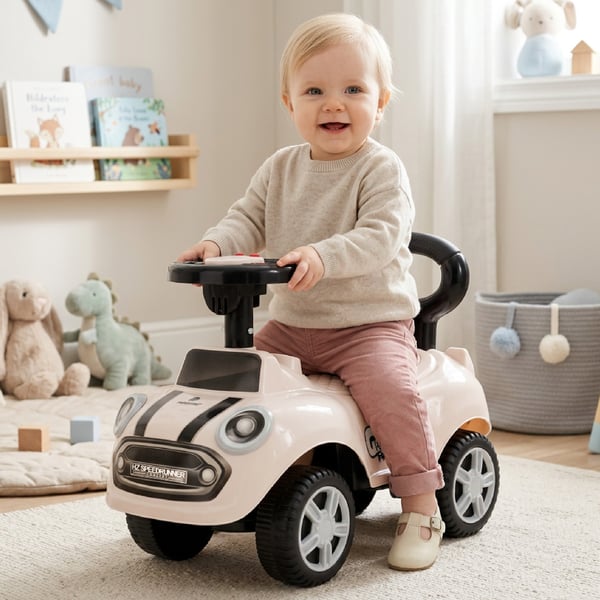 Gåbil Push Walker GO GO Fashion Vit