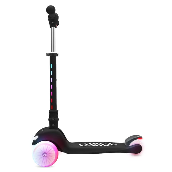 Sun Baby trehjulig balans-scooter LUMI RIDE, LED 7 färger, 20 program, justerbar, hopfällbar, svart
