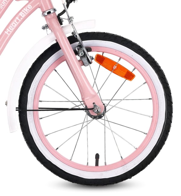 16 tuuman tyttöjen pyörä HEART BIKE - pinkki