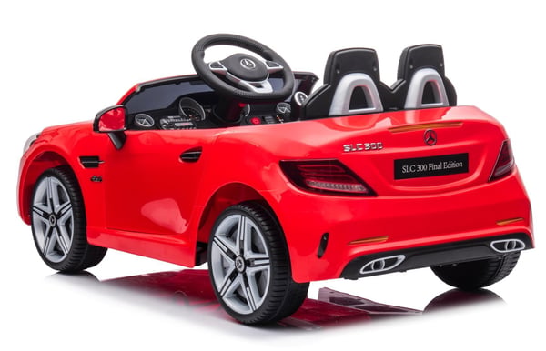 Mercedes Benz SLC300 Yksi sähköauto lapsille, punainen Sun Baby