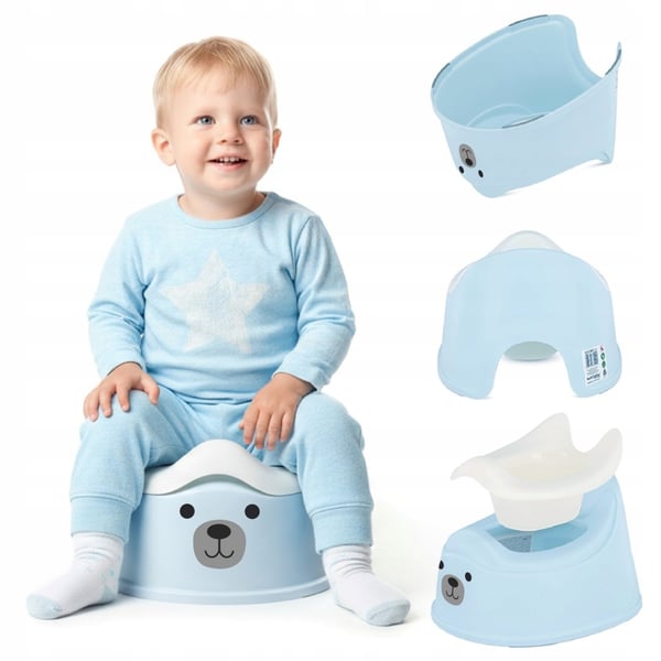 Sun Baby lapsen potta liukumaton, irrotettava sisäosa, ergonominen selkänoja, sinivalkoinen