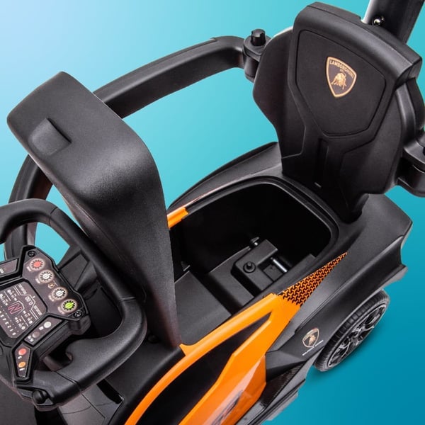 Sun Baby gåbil med push-handle Lamborghini Essenza SCV12, orange, 12m+, upp till 25 kg