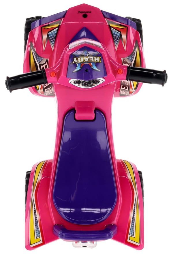 Sun Baby quadgåstol för barn, lila - ljud och ljus, 12 mån+, maxvikt 25 kg, förvaringsfack