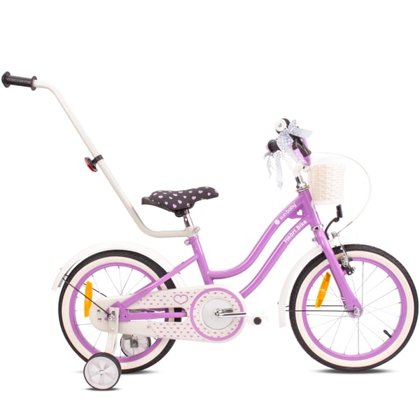 16 colių mergaitės dviratis HEART BIKE - violetti