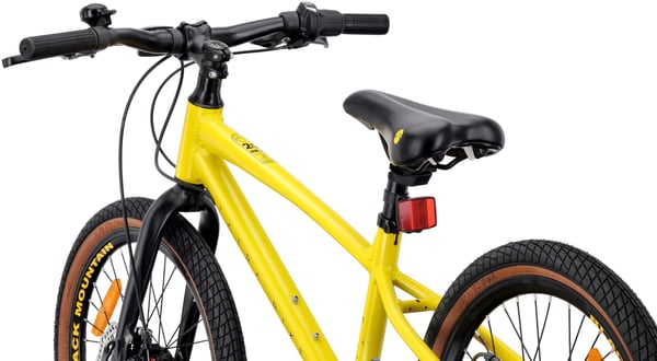 TATRA BIKES Barncykel 20 tum - 6 växlar Shimano - lätt aluminium, justering av styrhöjd, skivbromsar - Gul